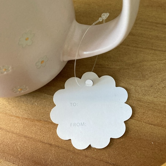 Gigi Coffee Mug Sunday Mornings Hand Painted Stoneware Daisy Floral MOD feminine - Picture 5 of 8